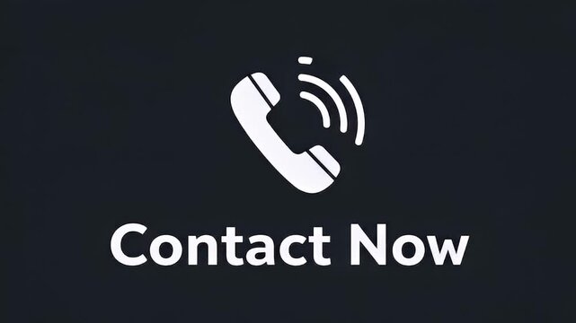 Contact Now Phone Symbol for Communication and Connection
