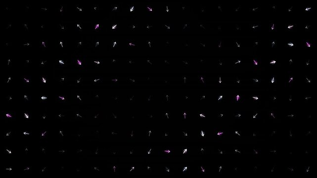 A looping overlay of scattered glowing star particles on a dark background