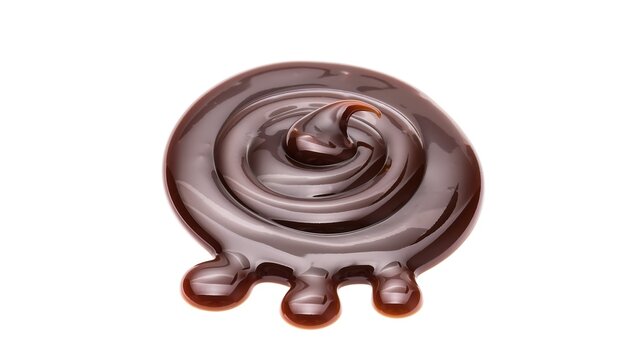 なめらかに流れ落ちる濃厚チョコレートソース