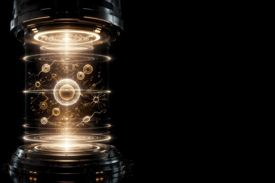 Golden DNA Helix Elixir Bottle for Cellular Regeneration