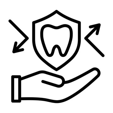 Preventive Care Icon - Black Outline