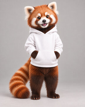 red panda in a cage