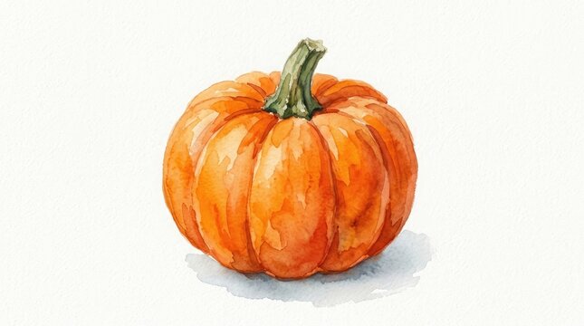 A vibrant orange pumpkin a classic symbol of autumn and the thanksgiving holiday season