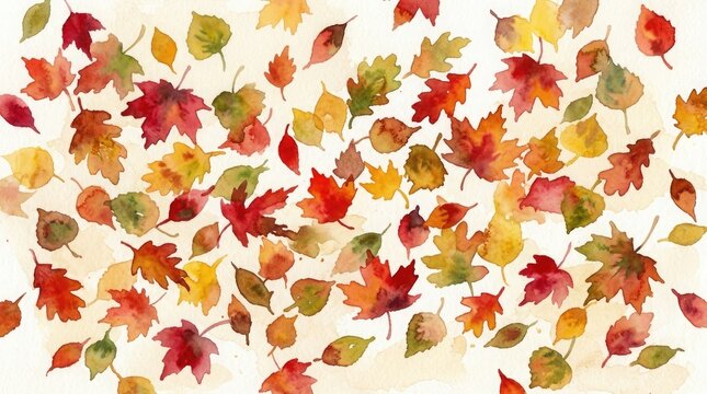 A vibrant cascade of autumn leaves celebrating the beauty of fall and thanksgiving traditions