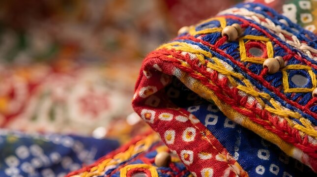 Rajasthan Puppet Craft Handmade Textile Detail