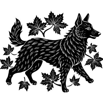 wolf tribal tattoo
