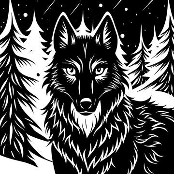 wolf vector illustration