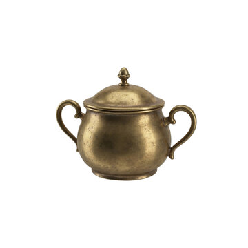 old copper tea pot