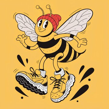 bee and honey
