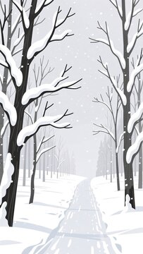 winter in the park