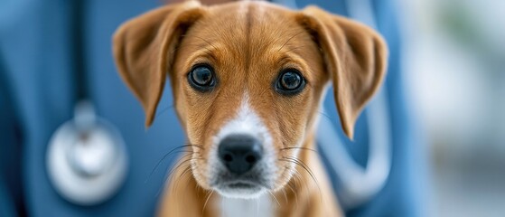 Pet adoption checkup event for rescued dogs at veterinary clinic community care heartfelt stories © Nutthanon