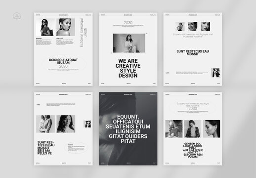 Creative Style Design Social Media Post Template