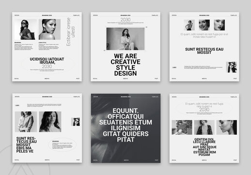 Creative Design Style Social Media Layout