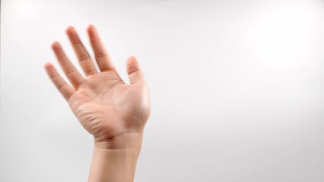 To sign "bye" in American Sign Language (ASL), you simply wave your hand with your palm facing outward