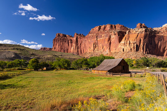 Old barn in Fruita historic district Capitol Reef National Park
