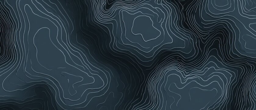 Dark blue abstract contour map topography texture with topographic abstract geography elevation navigation cartography background geometric scientific landscape structure technical