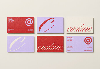 Business Cards Grid Mockup