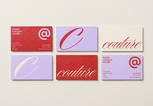 Business Cards Grid Mockup