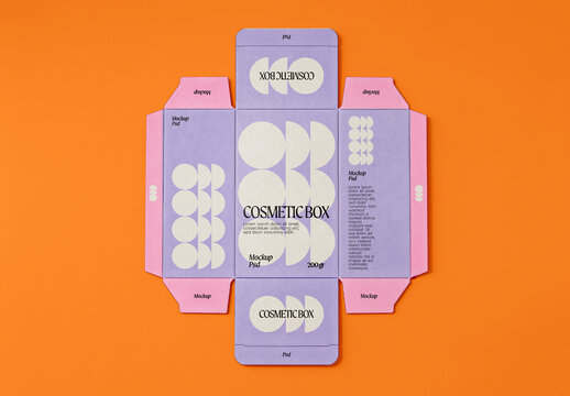 Cosmetic Box Dieline Mockup