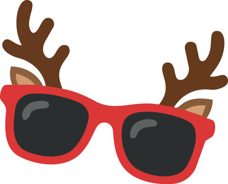 Fun Christmas Sunglasses with Reindeer Antlers