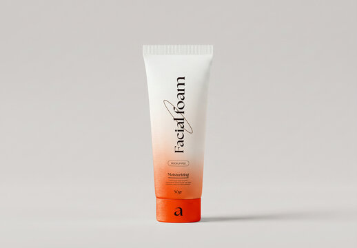 Facial Foam Tube Mockup