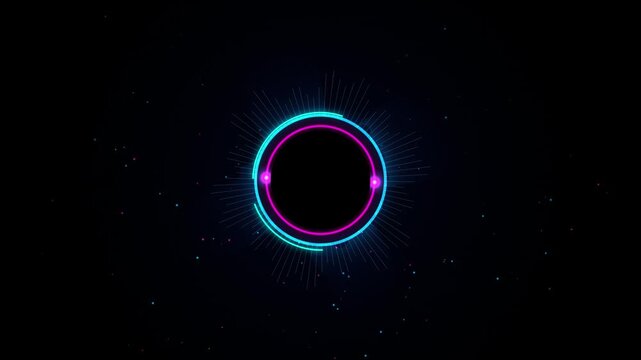 Abstract Quantum Singularity Portal Seamless Loop with #ff0055 soli