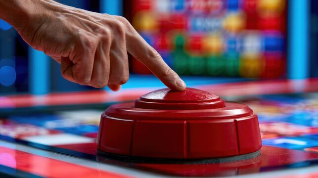 Pressing big red button game