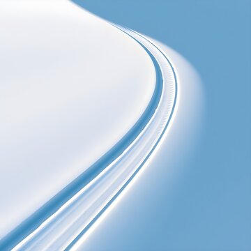 Parallel ski tracks carving through snow on alpine slope
