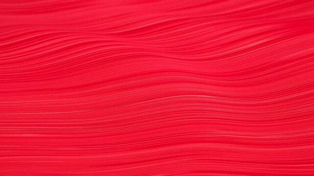Layered crimson and red lines undulate smoothly across the frame, forming flowing horizontal waves with dense parallel streaks, soft tonal shifts, and continuous abstract motion