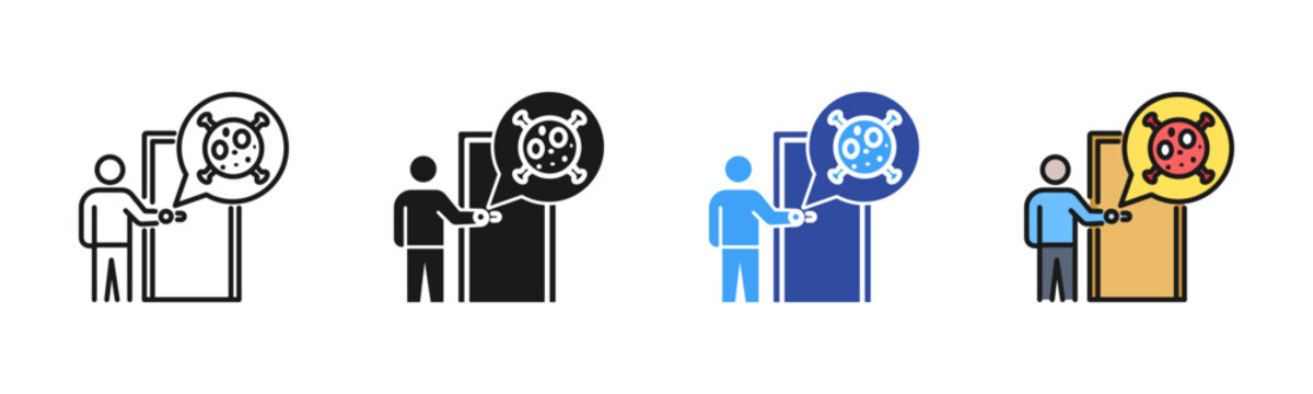 Surface Transmission icon set multiple style collection