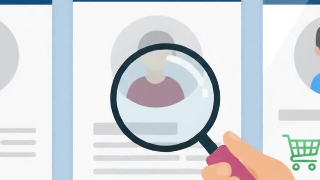 profile magnifying glass video