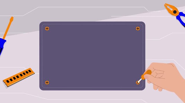 Open laptop showing internal motherboard circuit diagram layout