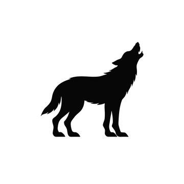 wolf black silhouette