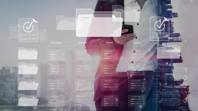 Project management system showing workflow stages, task progress, and review status. Task progress tracks completion, task progress improves workflow, and task progress ensures visibility. Marrow