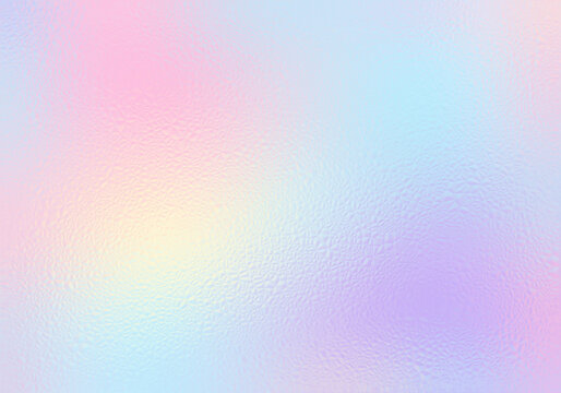 Soft Pastel Iridescent Holographic Background with Crystalline Foil Texture