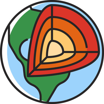 earth layers icon