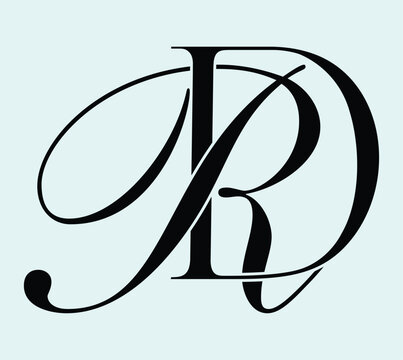 R and D Alphabet Logo Letter Logogram