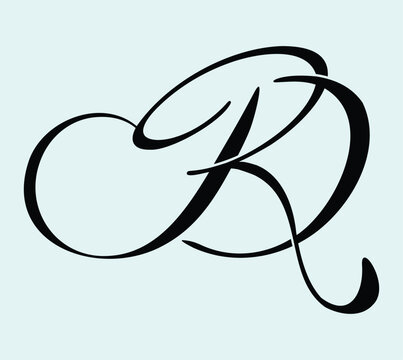 R and D Alphabet Logo Letter Logogram