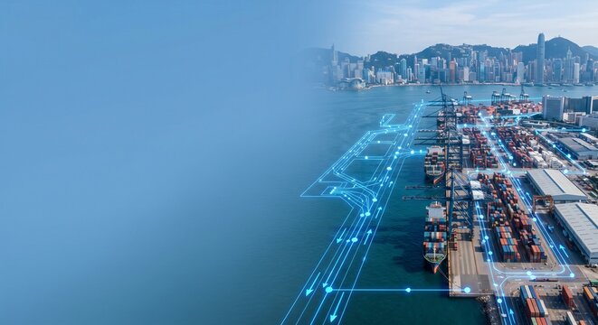 Smart Container Port Operations Integrated with Digital Twin Network for Maritime Logistics and Fleet Optimization