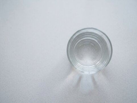 Clear Glass of Water on Grey Stone Surface