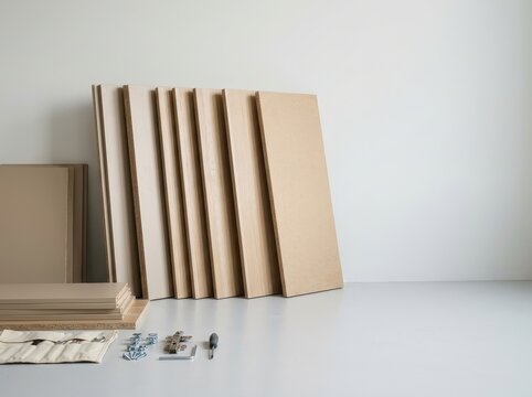 Flat-Pack Wardrobe Panels in Assembly Stage