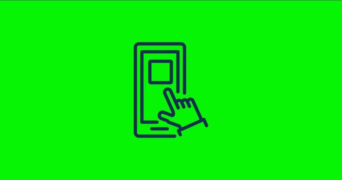 hand tapping a check symbol on a mobile device