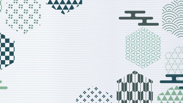 Traditional Japanese Hexagonal Pattern Motif 4K