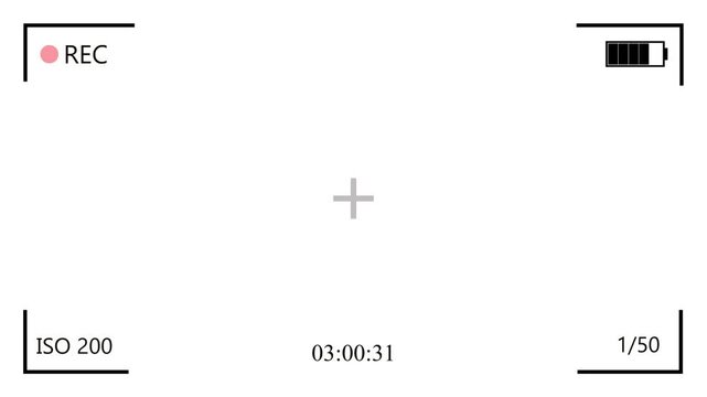 Plus Symbol Animation on White Background
