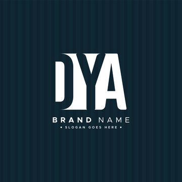 DYA Initial Letter Logo - Simple Monogram Logo