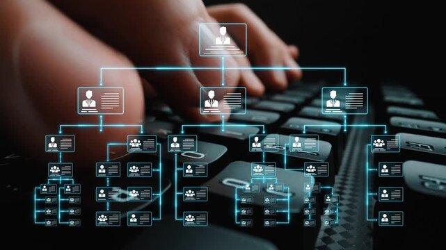 Corporate org chart and team structure show hierarchy, team, and structure for clear organization, management, and operational planning Marrow