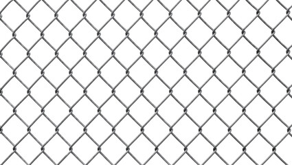 Diamond pattern chain link fence mesh, isolated on transparent background © iPNGi