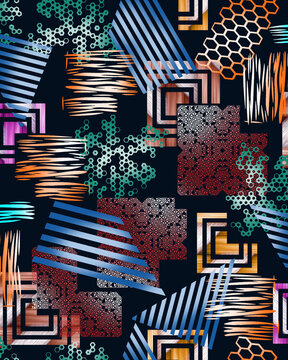 abstrack ornament geometric seamles pattern