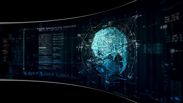 Abstract particle motion with vibrant colors, digital flowing particles, VR, futuristic sci-fi, tech innovation, and immersive cyber space background