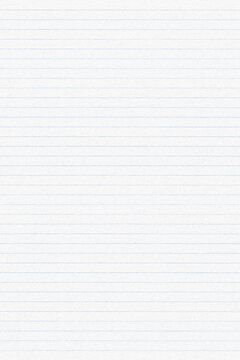 White lined notebook paper texture background
